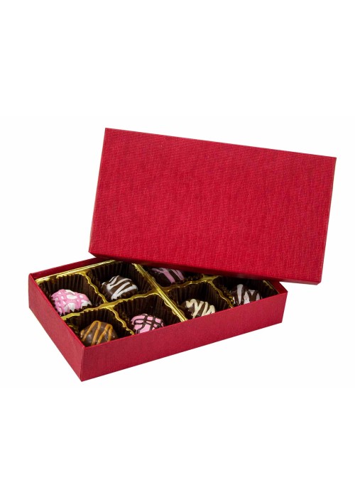 808S-2380 - 1/4 lb. Solid Lid Candy Box - Cherry Cordial       