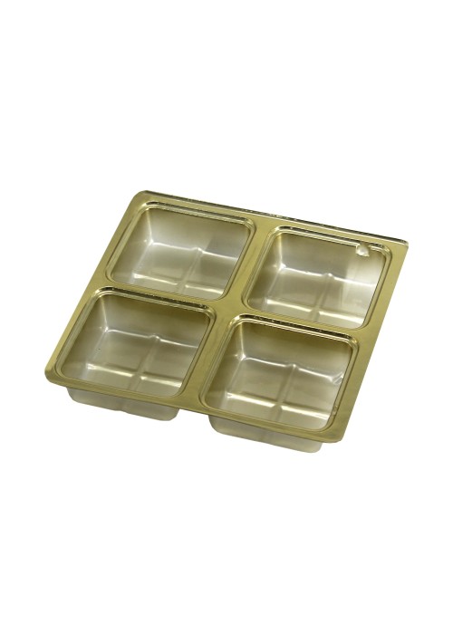 4 Piece Tray - Gold - 30ct