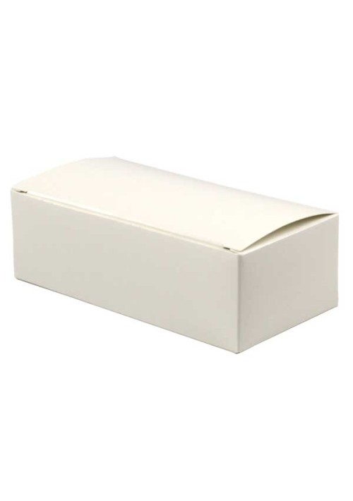 1/2 lb. White Gloss Folding Candy Box