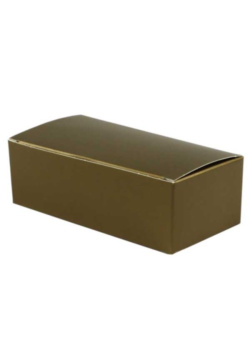 1/2 lb. Gold Folding Candy Box