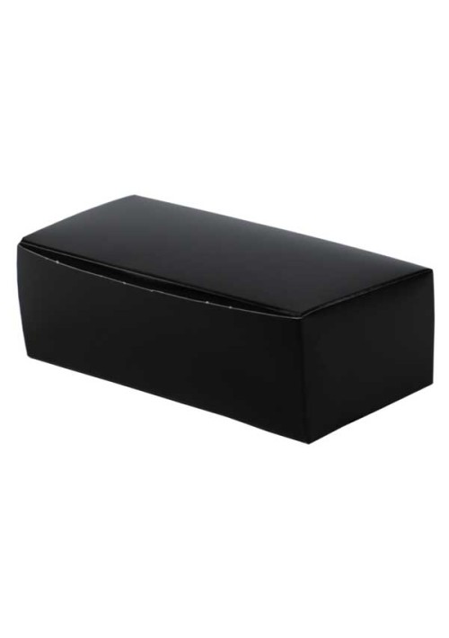 1/2 lb. Black Gloss Folding Candy Box