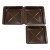 1 or 2 Cavity Tray - Brown - 500ct