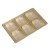 6 Cavity - Direct Pour Tray - Gold - 500ct