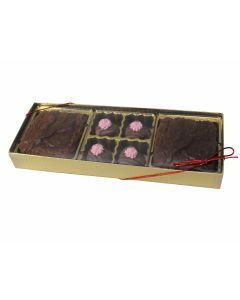 V203 - Clear Lid Candy Box - Gold Diamond