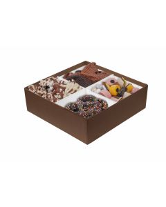 V207-2057 - Clear Lid Candy Box - 30 per Case - Cocoa