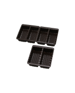 2 or 4 Cavity Tray - Brown - 100ct
