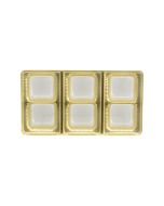 2 or 6 Cavity Tray - Gold - 100ct