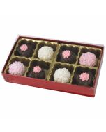 V208-2023 - 1/4 lb. Vinyl Lid Candy Box - Red Diamond