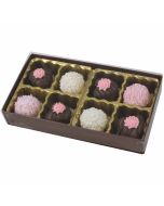 V208-2057 - 1/4 lb. Vinyl Lid Candy Box - Cocoa