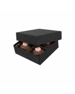 804-2045 - 1/8 lb. Solid Lid Candy Box - Black Onyx