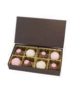 808S-2251 - 1/4 lb. Solid Lid Candy Box - Dark Chocolate 