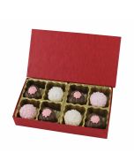 808S-2380 - 1/4 lb. Solid Lid Candy Box - Cherry Cordial