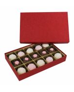 815S-2380 - 1/2 lb. Solid Lid Candy Box - Cherry Cordial  