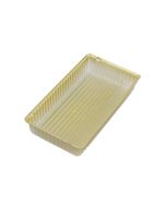 1 Cavity 1/4 lb. Tray - Gold - 500ct