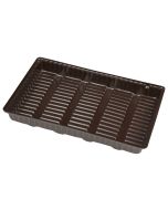 1 Cavity 1/2lb. Tray - Brown - 500ct