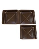 TR8012-190 - 1 or 2 Cavity Tray - Brown - 500ct