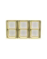 2 or 6 Cavity Tray - Gold - 500ct