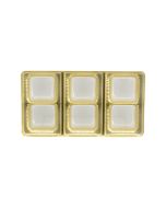 2 or 6 Cavity Tray - Gold - 100ct