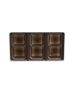 2 or 6 Cavity Tray - Brown - 500ct