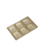 6 Cavity - Direct Pour Tray - Gold - 500ct