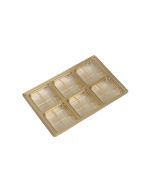 6 Cavity - Direct Pour Tray - Gold - 100ct