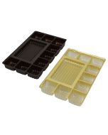 TR8091 Series - Logo Bar Tray | 100 or 500 Case Pack | Gold or Brown