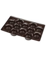 12 Cavity Tray - Brown - 500ct