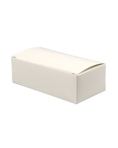 1/2 lb. White Gloss Folding Candy Box