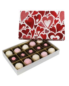 815S-005/2418 - 1/2 lb. Solid Lid Candy Box - Hearts O' Plenty