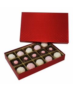 815S-2023 - 1/2 lb. Solid Lid Candy Box - Red Diamond    