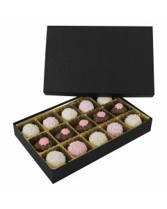 815S-2045 - 1/2 lb. Solid Lid Candy Box - Black Onyx