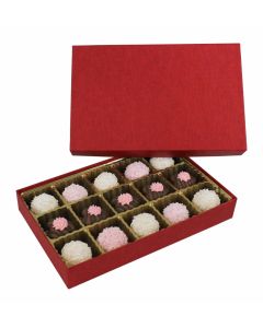 815S-2380 - 1/2 lb. Solid Lid Candy Box - Cherry Cordial  