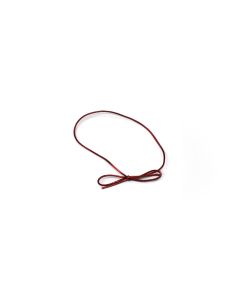 10" Inside Loop - Red Metallic Stretch Ties - 100 per Case