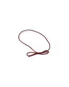 16" Inside Loop - Red Metallic Stretch Ties - 100 per Case