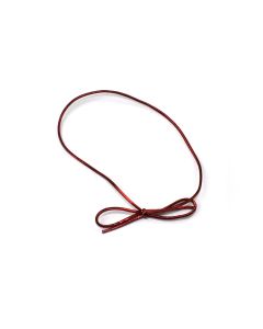 19" Inside Loop - Red Metallic Stretch Ties - 100 per Case