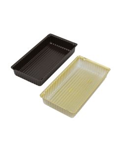 TR8001 Series - 1 Cavity 1/4lb. Tray | 100 or 500 Case Pack | Gold or Brown