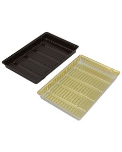 TR8011 Series - 1 Cavity Tray | 100 or 500 Case Pack | Gold or Brown