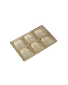 6 Cavity - Direct Pour Tray - Gold - 500ct