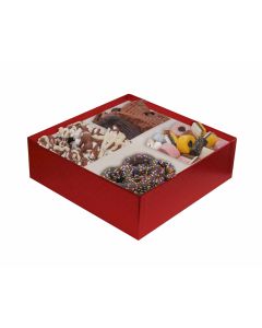 V207-2023 - Clear Lid Candy Box - 30 per Case - Red Diamond