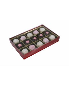 V215-2023 - 1/2 lb. Vinyl Lid Candy Box - Red Diamond 