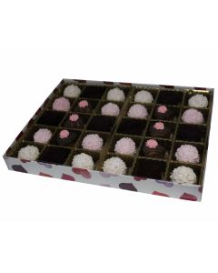 V230-2417 - 1 lb. Vinyl Lid Candy Box - Watercolor Hearts